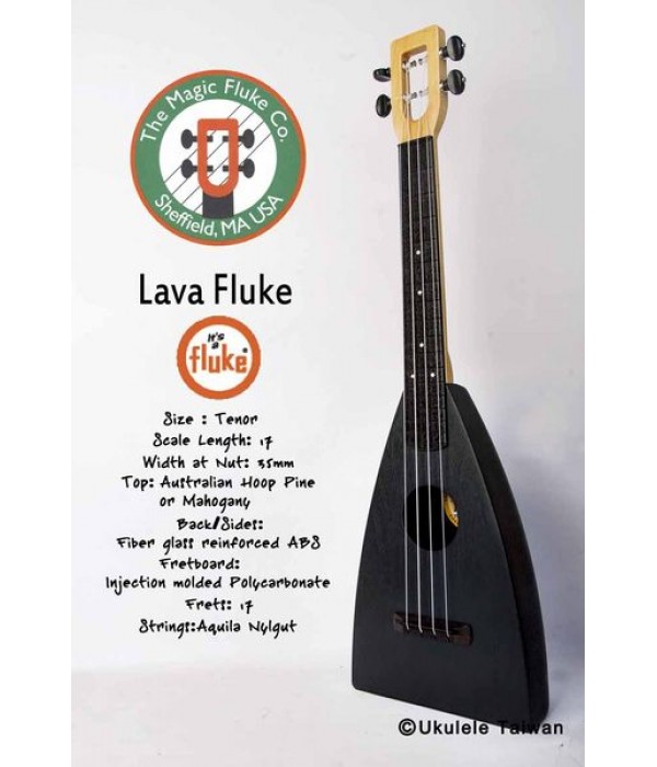 【台灣烏克麗麗 專門店】Fluke 瘋狂跳蚤全面侵台! Lava Fluke ukulele 26吋 美國原廠製造 (附琴袋+調音器+教材)